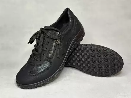 Rieker 59501-00 kävelykenkä - Naisten nauhalliset kävelykengät - 5950100 - 1