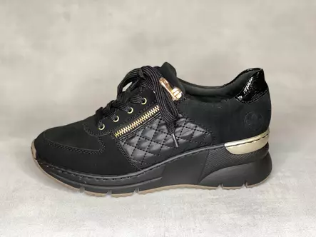 Rieker N6314-00 kiilalenkkari - Naisten nauhalliset kävelykengät - N631400 - 2