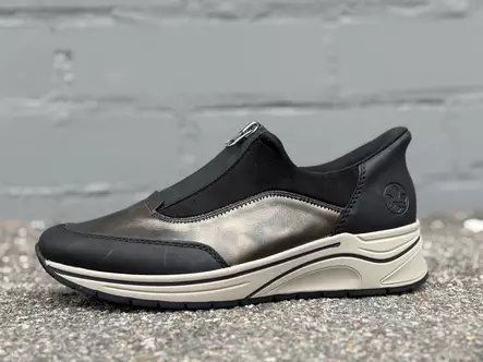 Rieker N9553-25 kiilalenkkari - Naisten nauhattomat kävelykengät - N955325 - 2